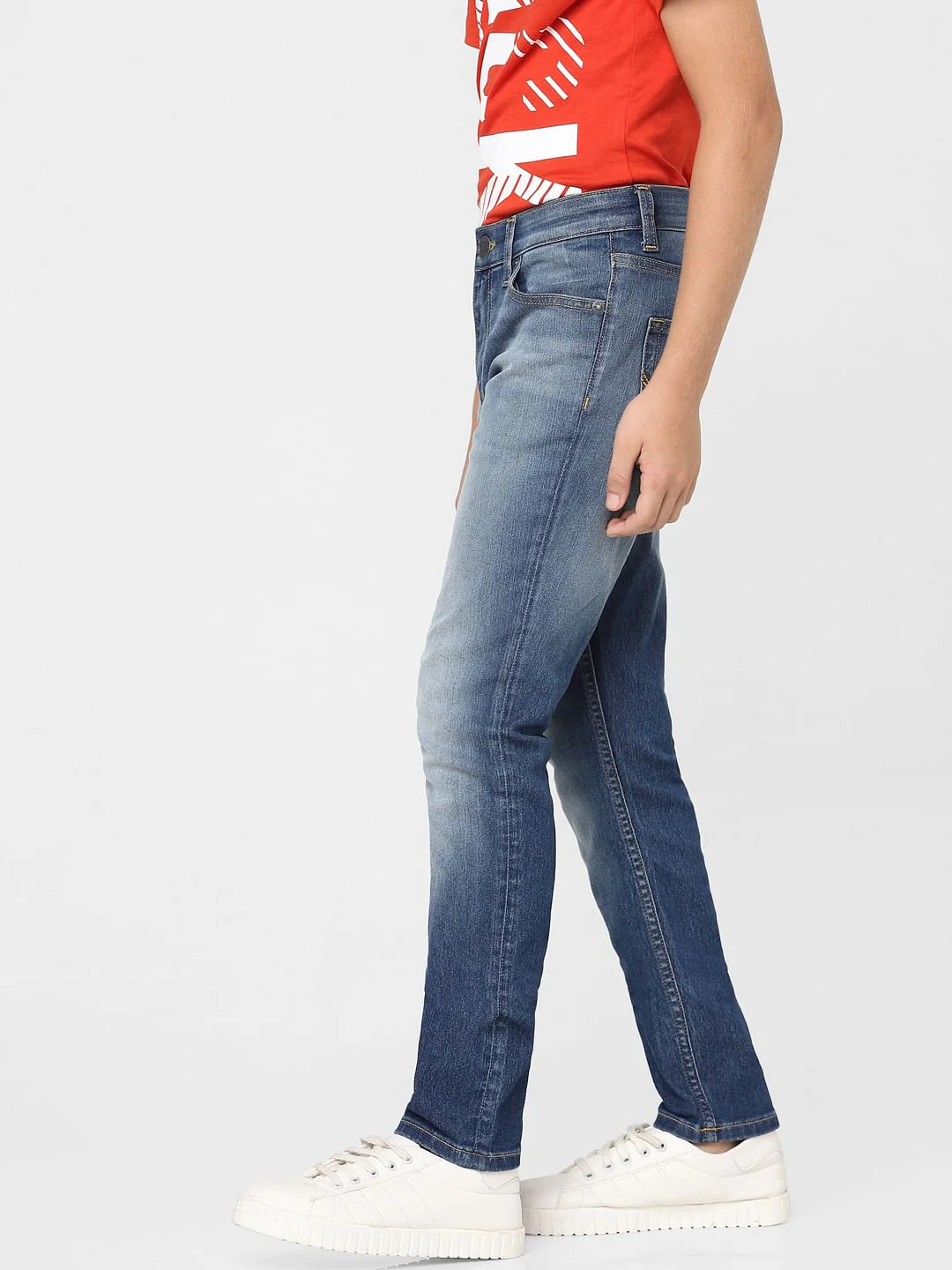Boys Blue Mid Rise Glenn Slim Jeans - Image 3