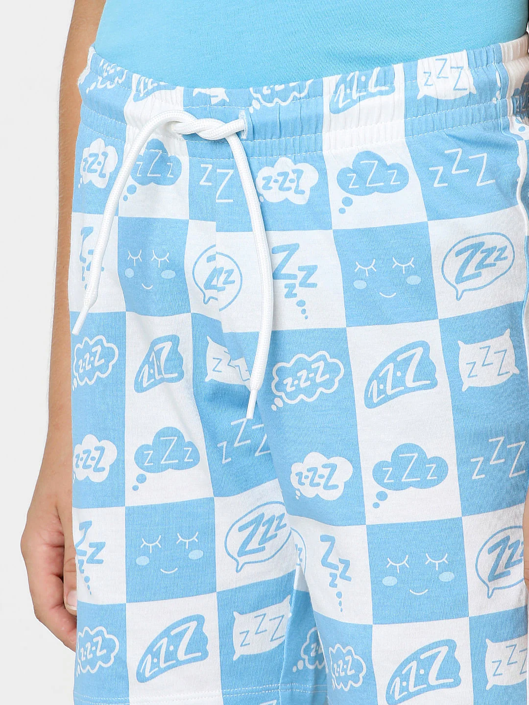 Boys Blue T-shirt & Shorts Sleepwear Set - Image 10