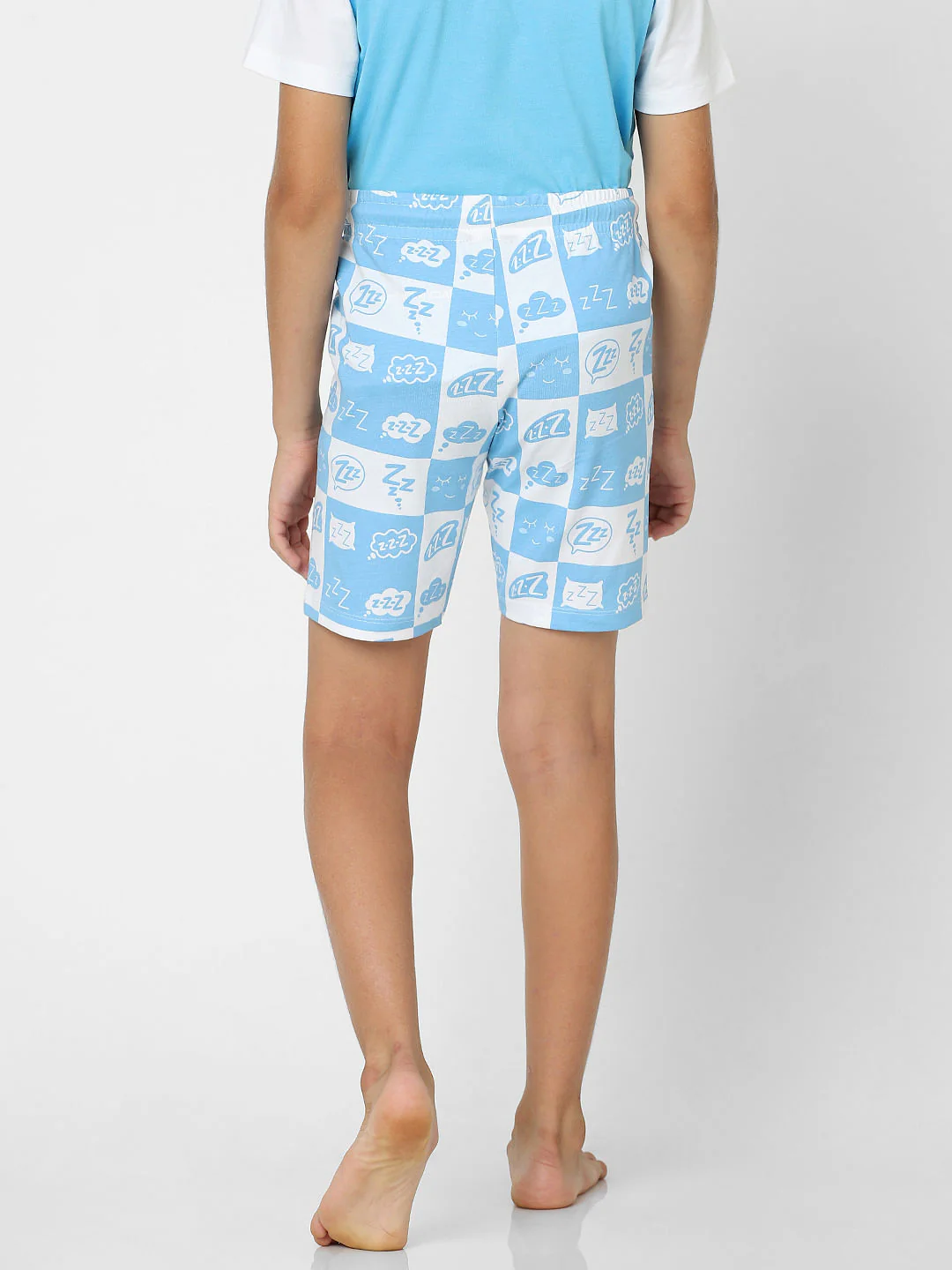 Boys Blue T-shirt & Shorts Sleepwear Set - Image 9
