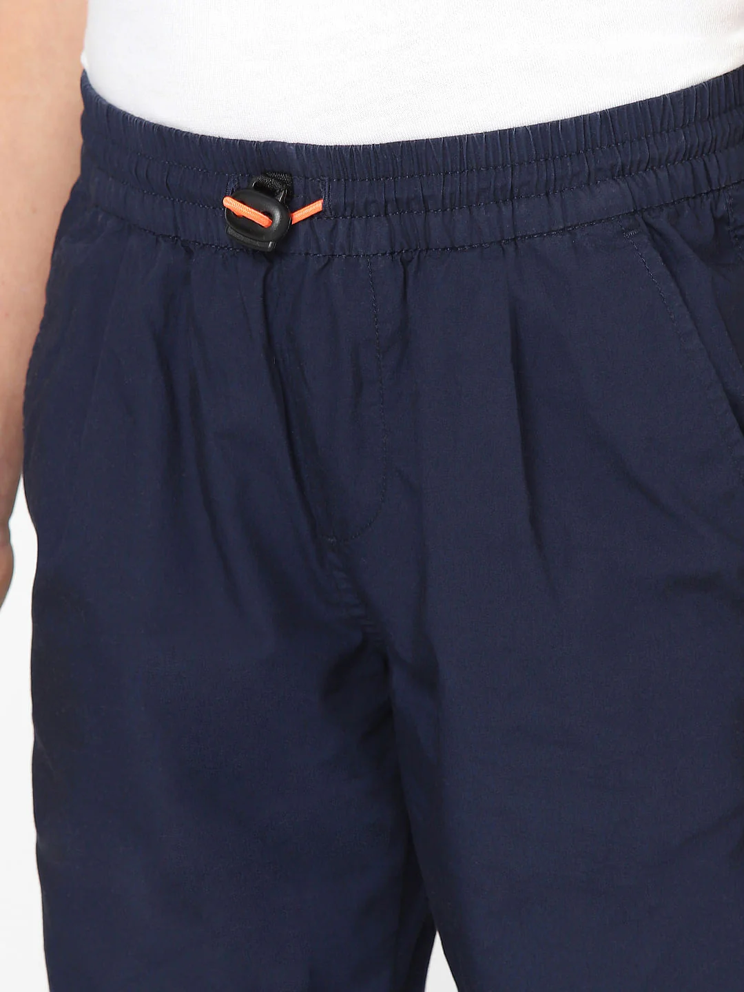 BOYS Blue Mid Rise Panelling Pants - Image 5