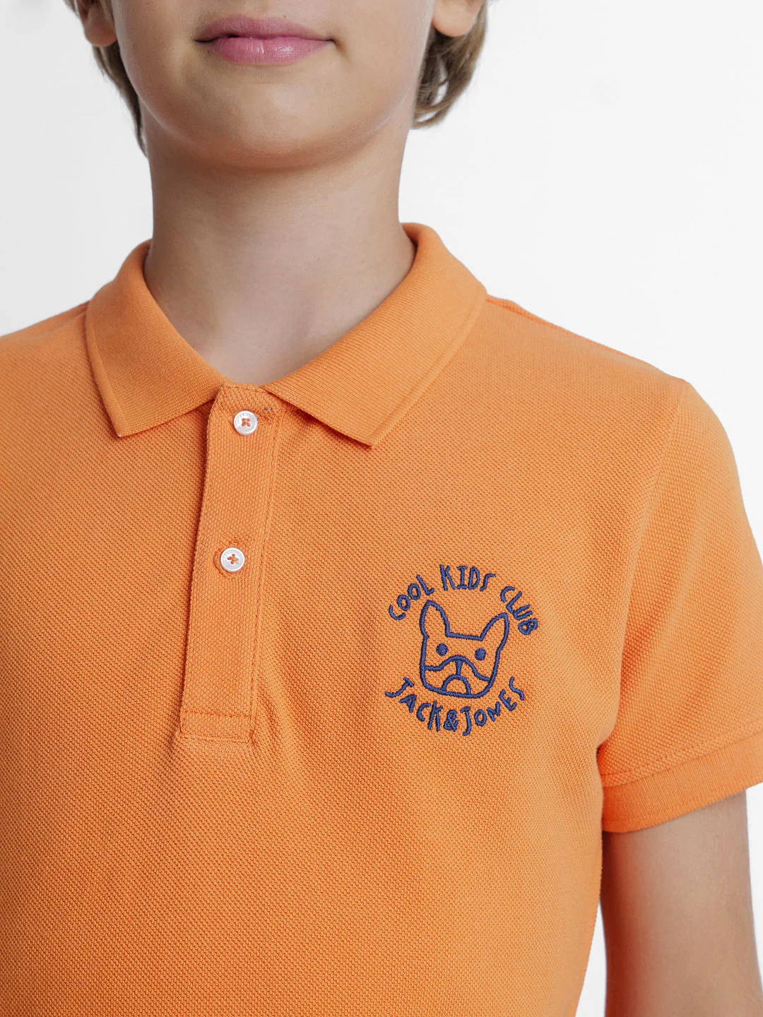 Orange Polo Neck T-shirt - Image 5