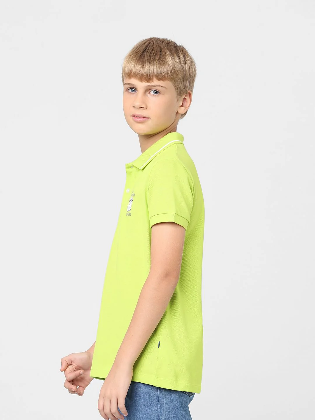 Boys Green Polo T-shirt - Image 3