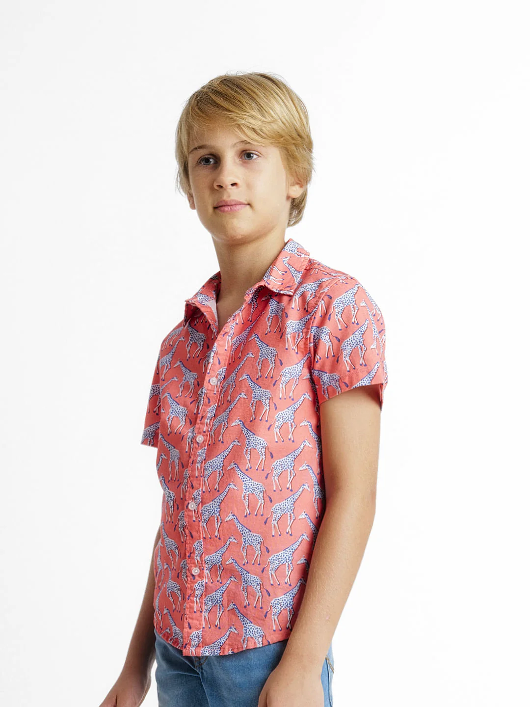 Coral Printed Short Sleeves Shirt - Image 3