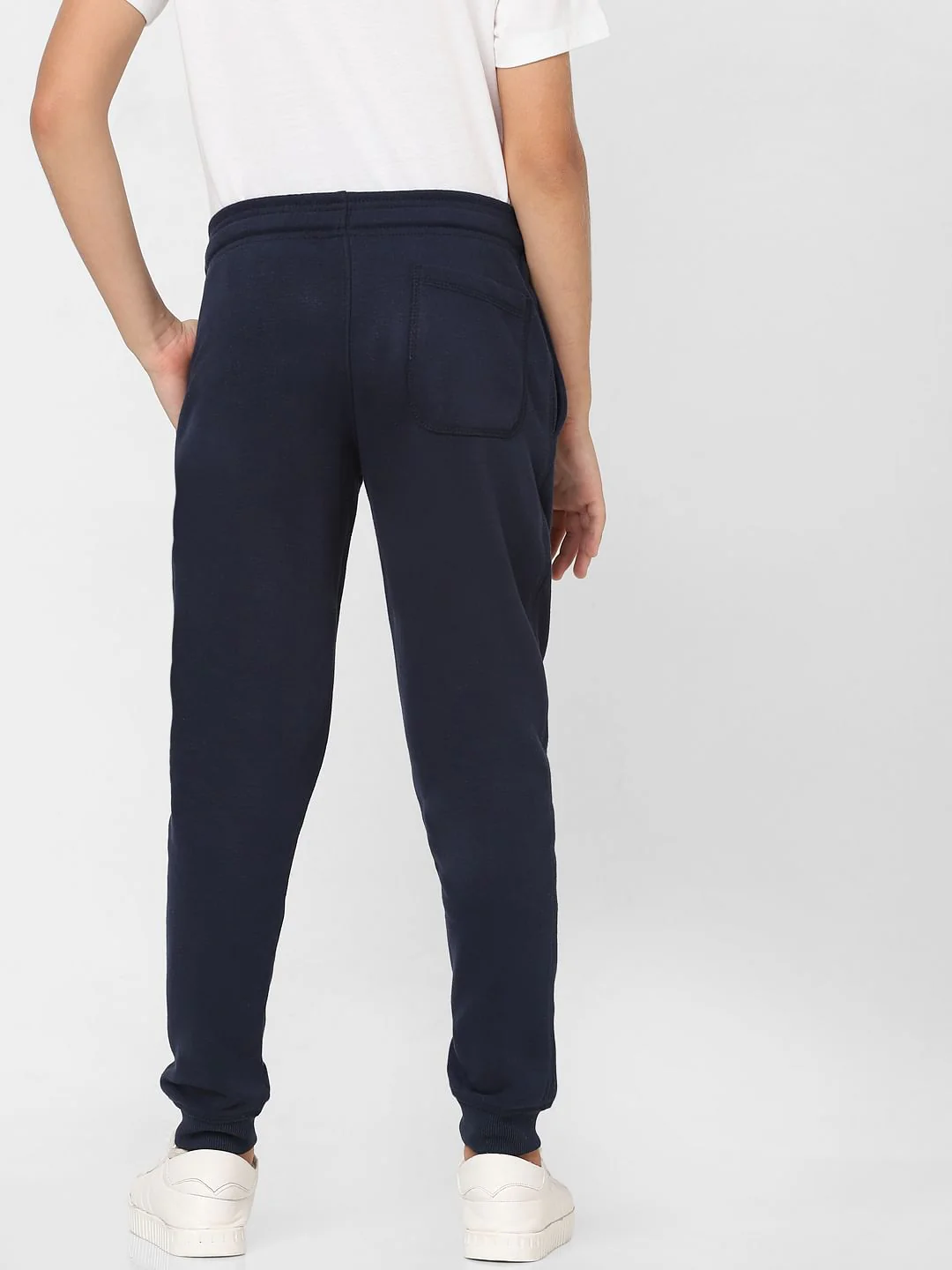 Boys Blue Mid Rise Sweatpants - Image 4