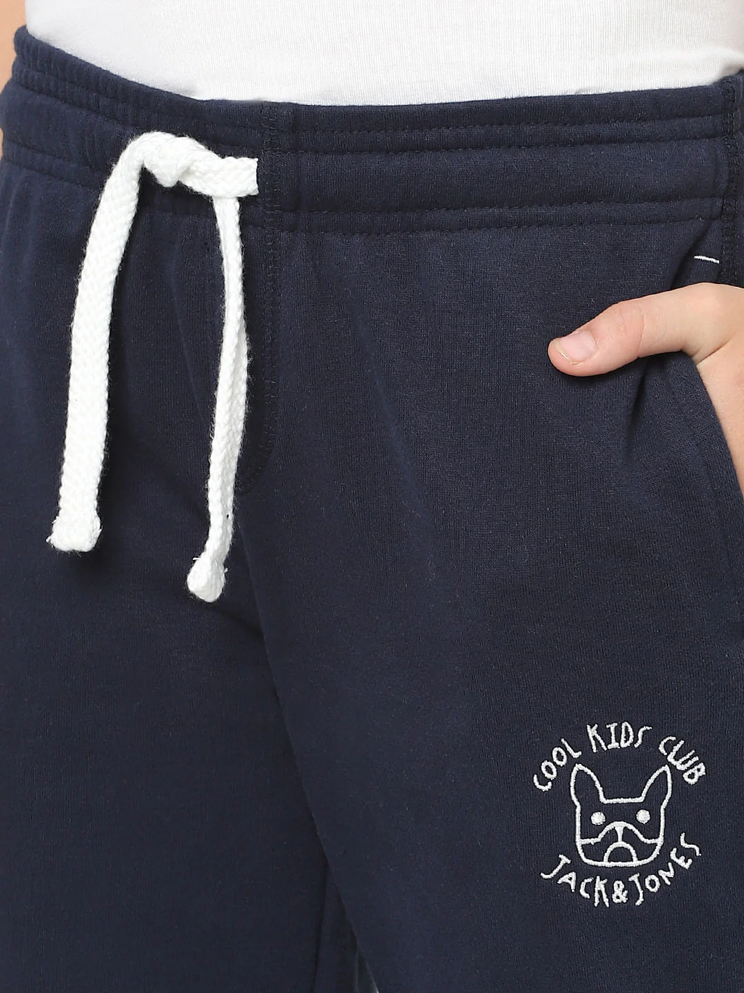 Boys Blue Mid Rise Sweatpants - Image 5