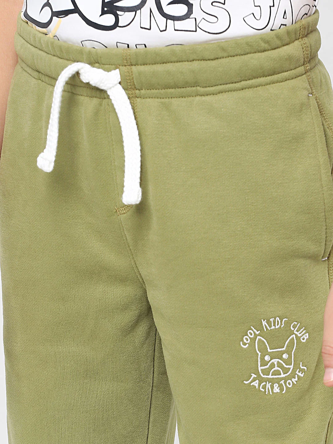 Boys Green Mid Rise Sweatpants - Image 5