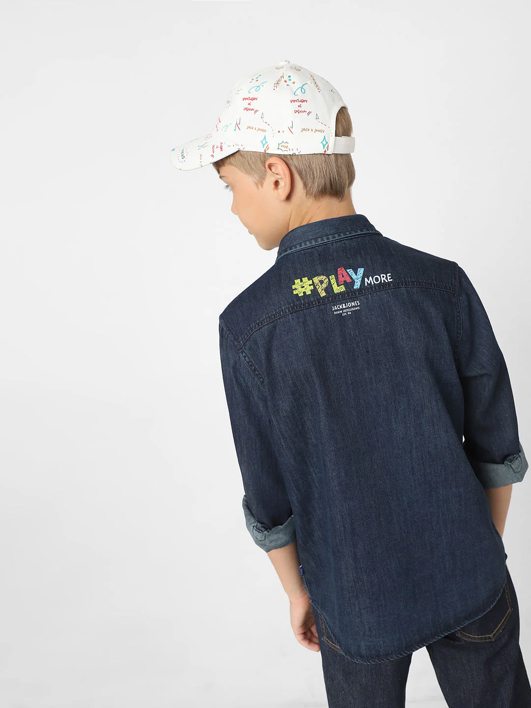 Boys Blue Denim Full Sleeves Shirt