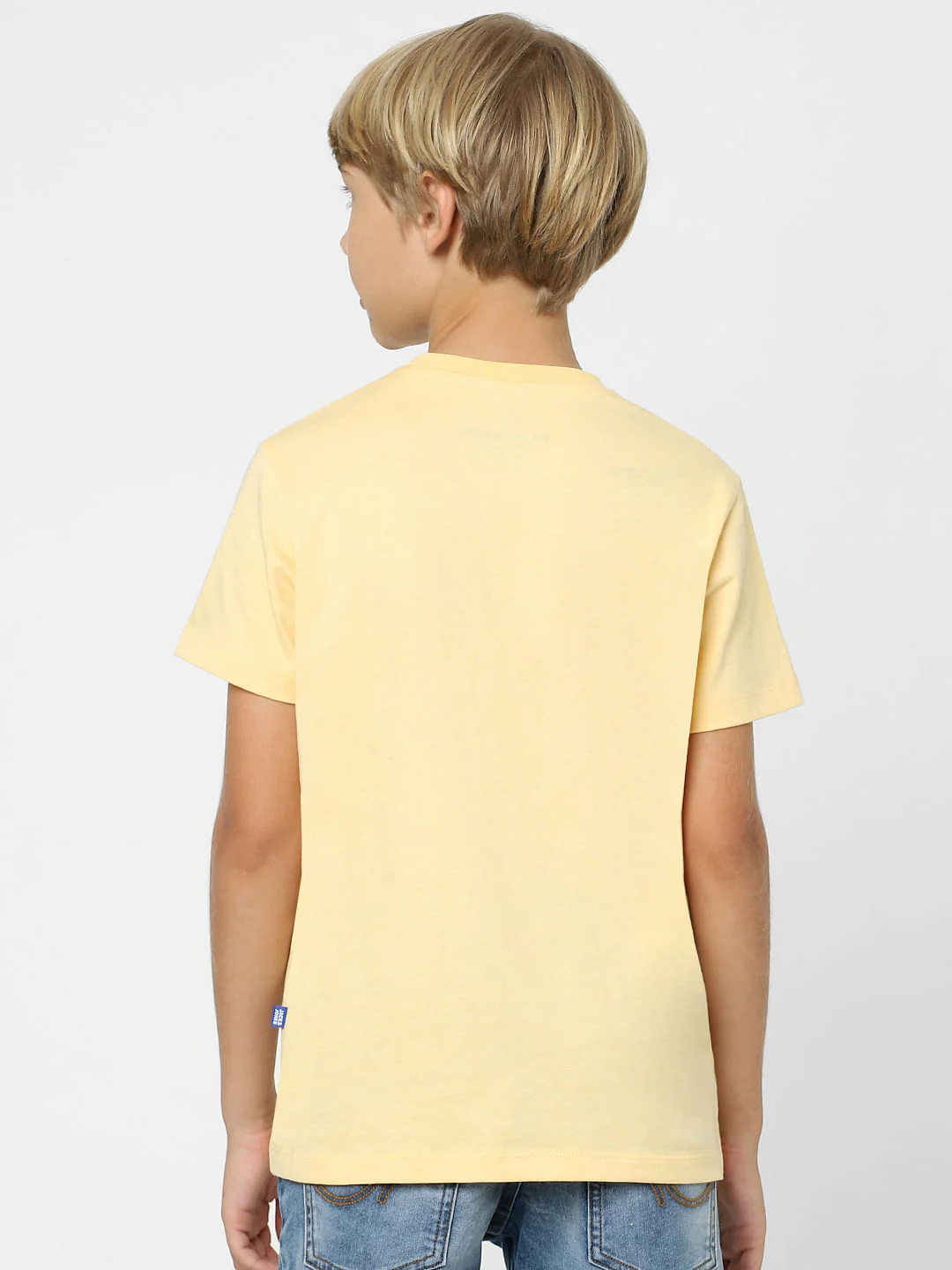 Boys Beige Graphic Print T-shirt - Image 4