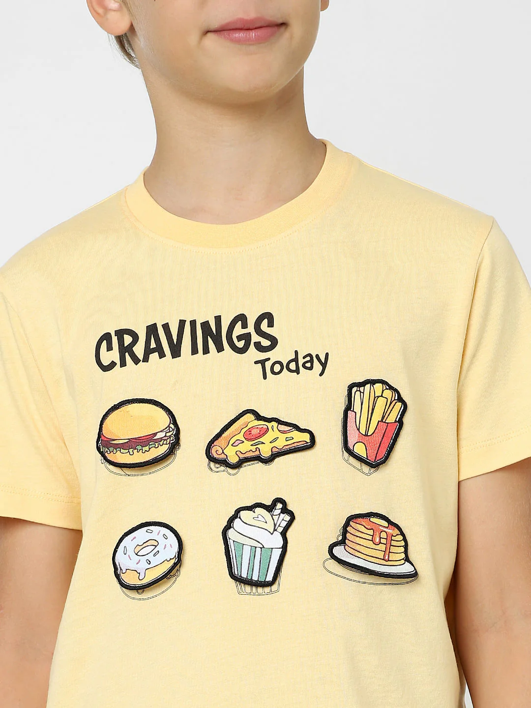 Boys Beige Graphic Print T-shirt - Image 5