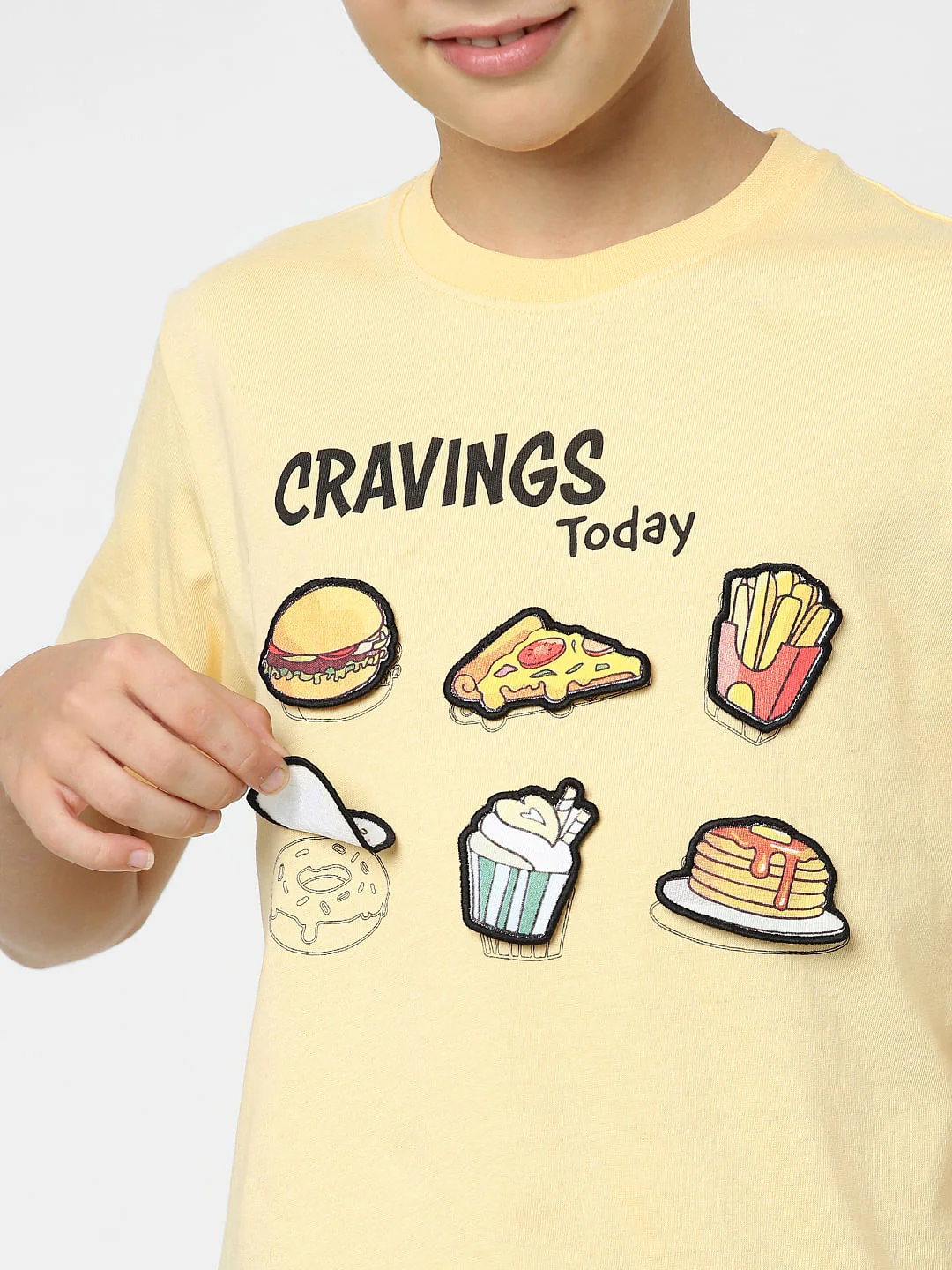 Boys Beige Graphic Print T-shirt - Image 6