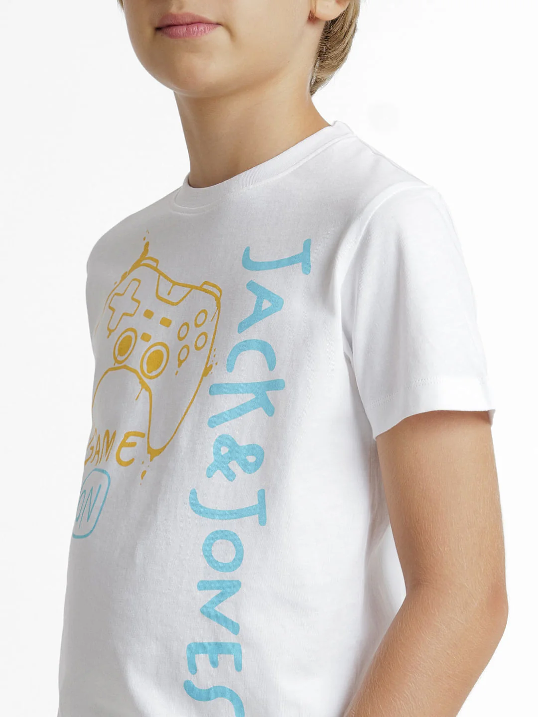 White Gamer Print Co-ord Set T-shirt - Image 5
