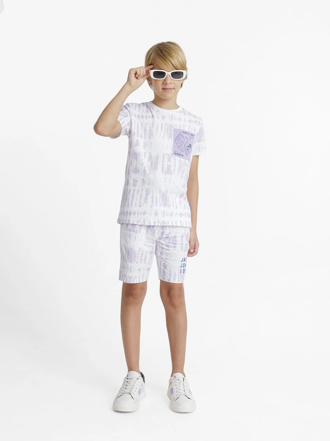 Purple Tie-Dye Co-ord Set T-shirt