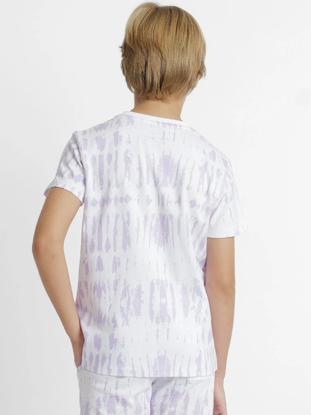 Purple Tie-Dye Co-ord Set T-shirt - Image 4