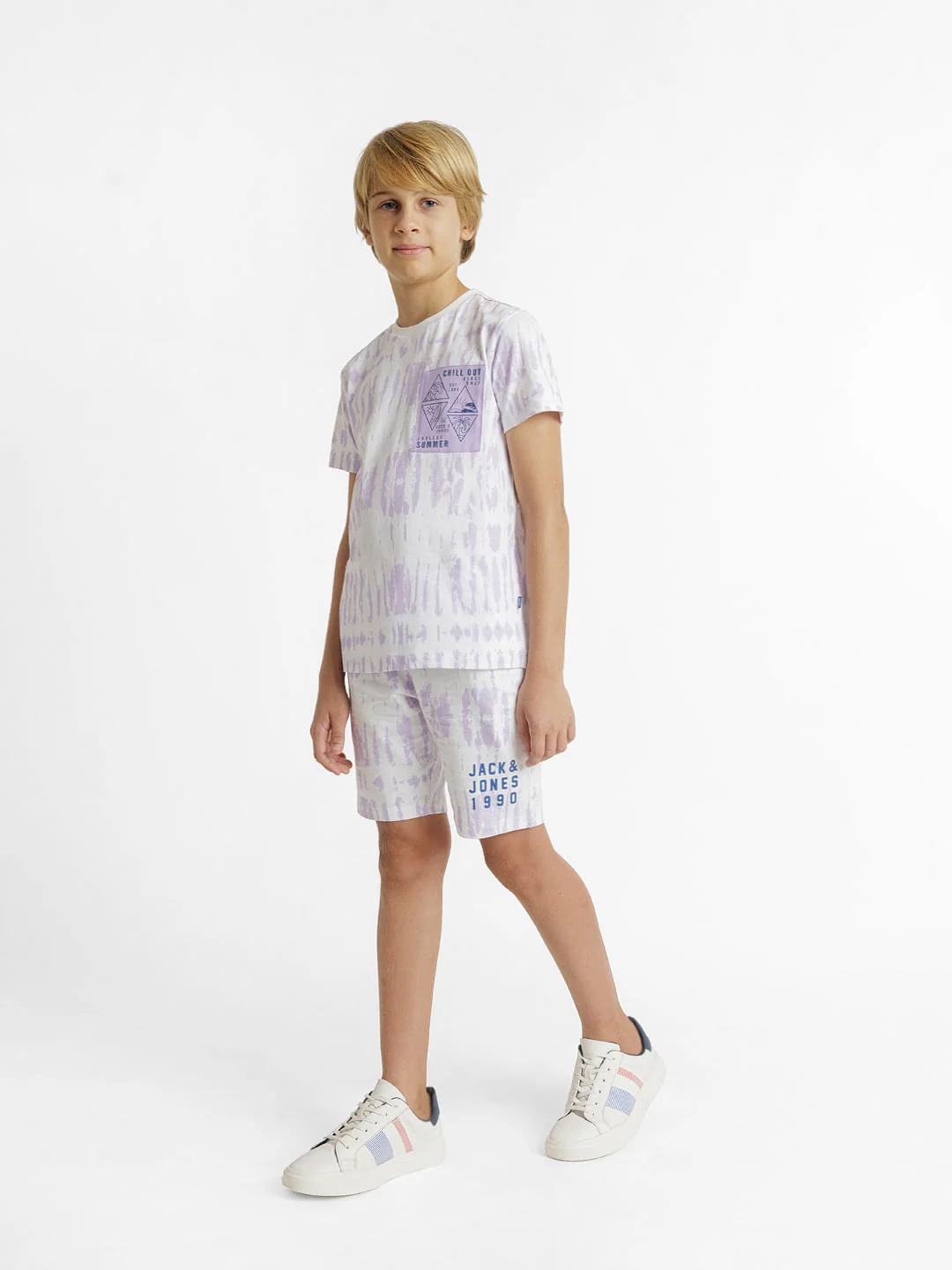 Purple Tie-Dye Co-ord Set T-shirt - Image 6