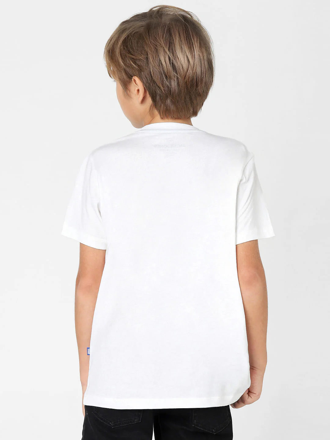 BOYS White Graphic Print Crew Neck T-shirt - Image 4