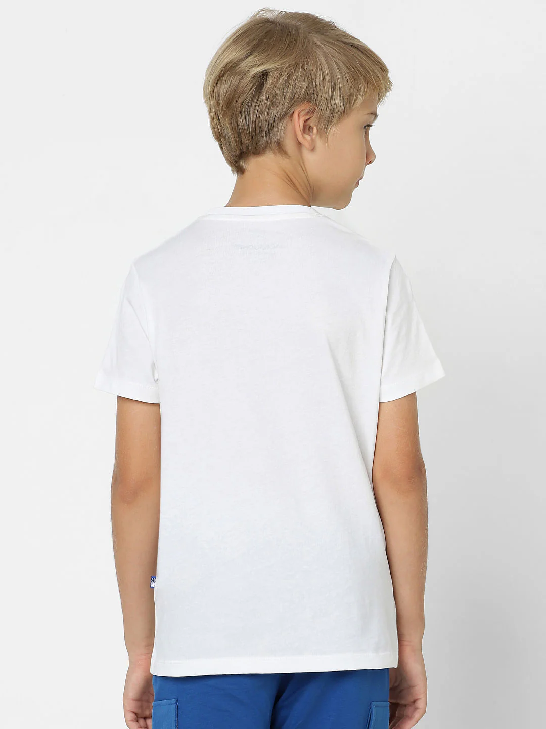 Boys White 3D Pizza Print T-shirt - Image 4