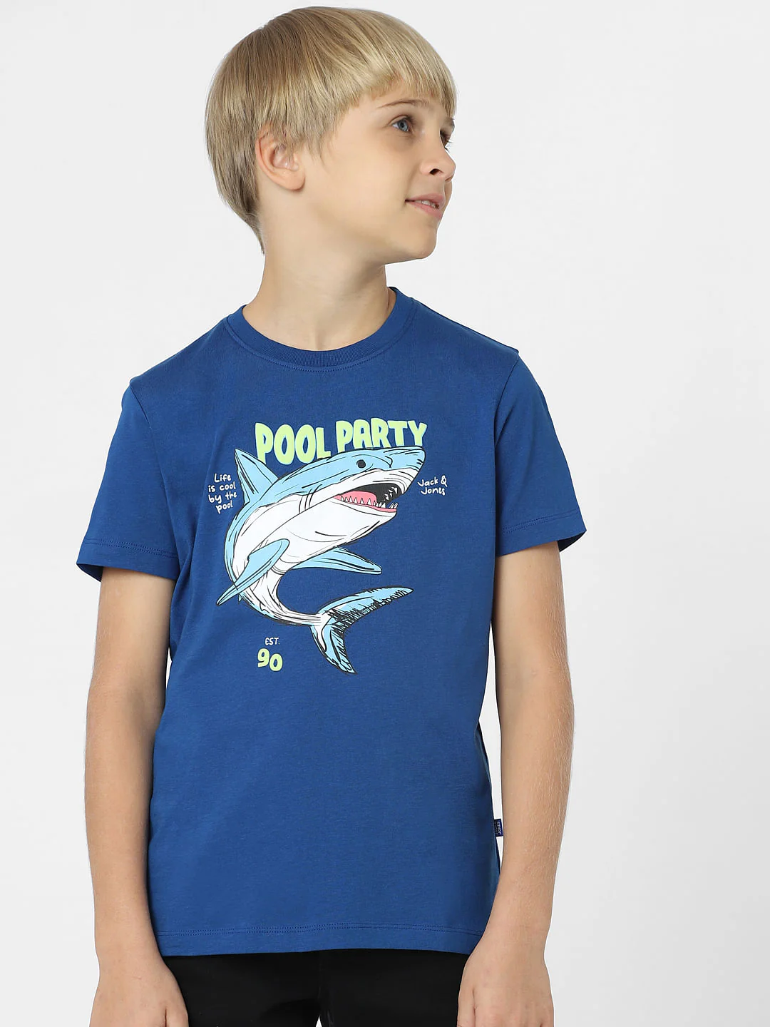 BOYS Blue Graphic Print T-shirt - Image 2