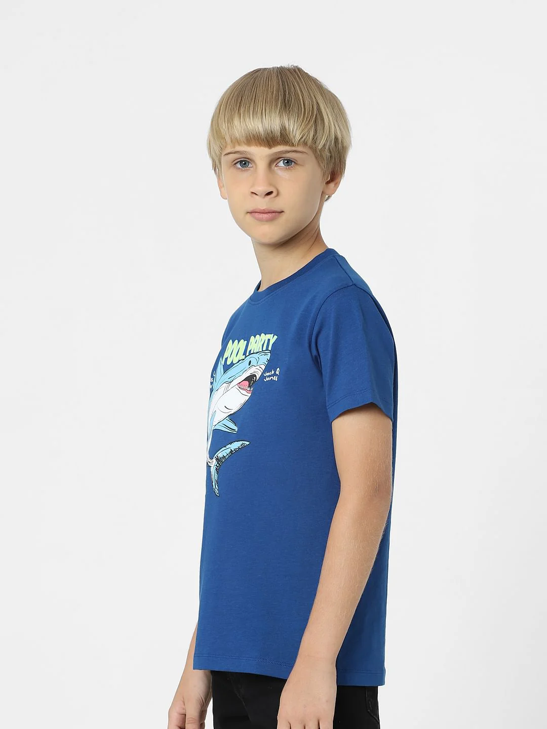 BOYS Blue Graphic Print T-shirt - Image 3