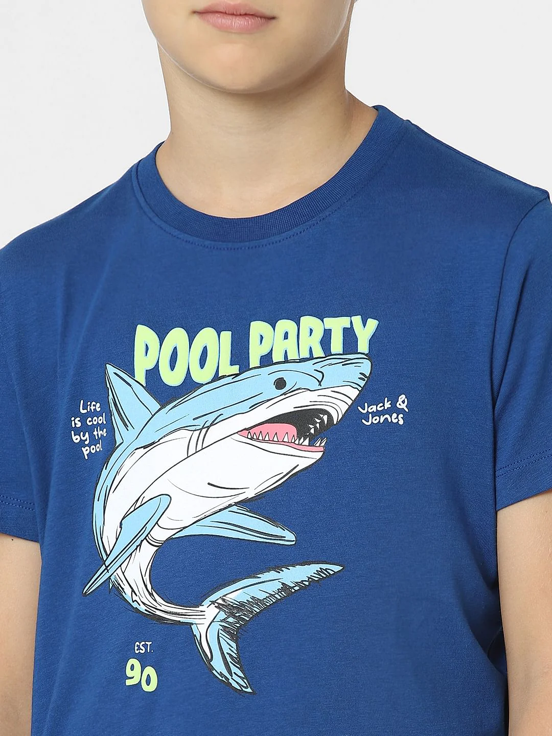BOYS Blue Graphic Print T-shirt - Image 5