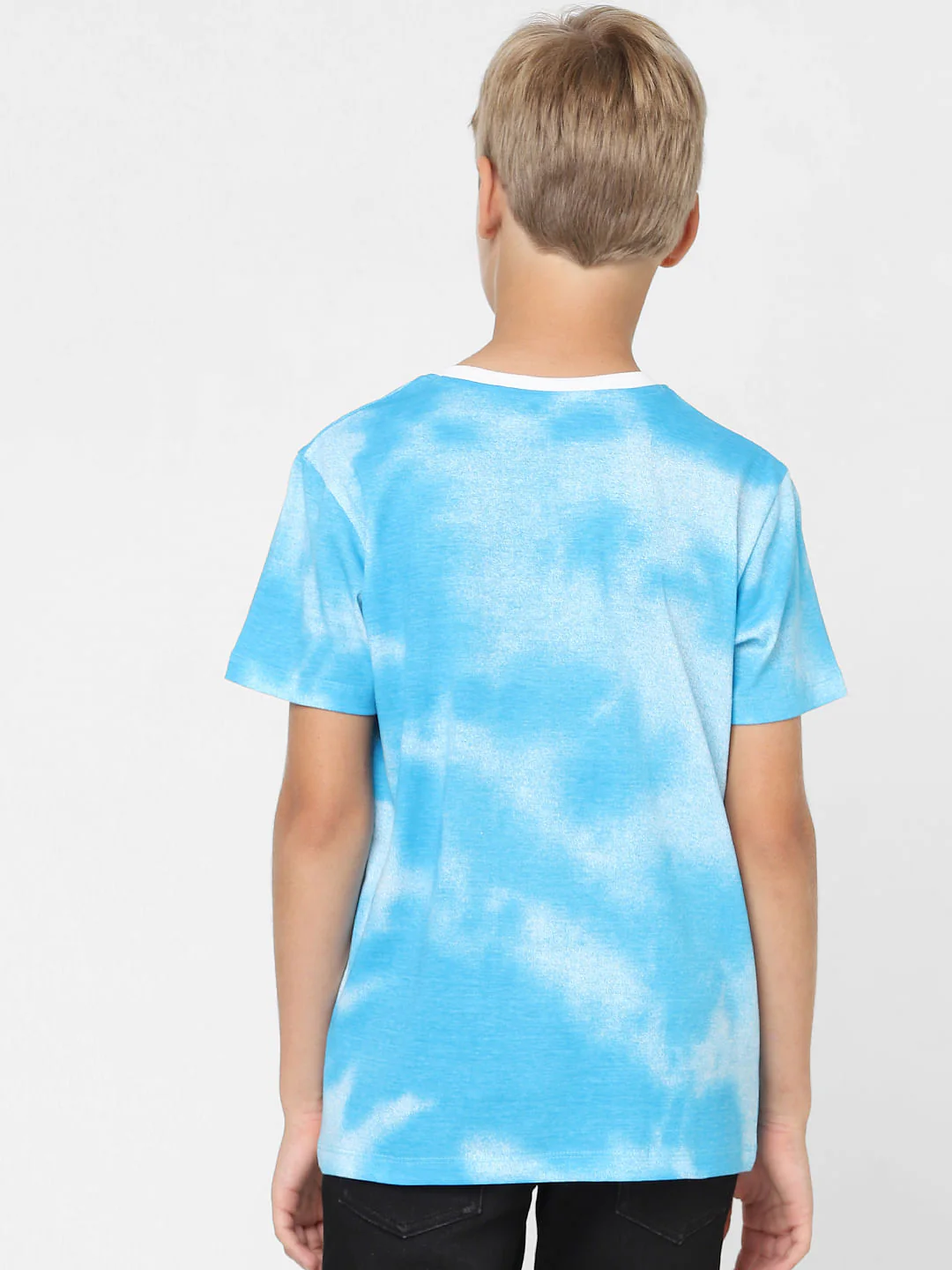 Boys Blue Slogan Print Crew Neck T-shirt - Image 4