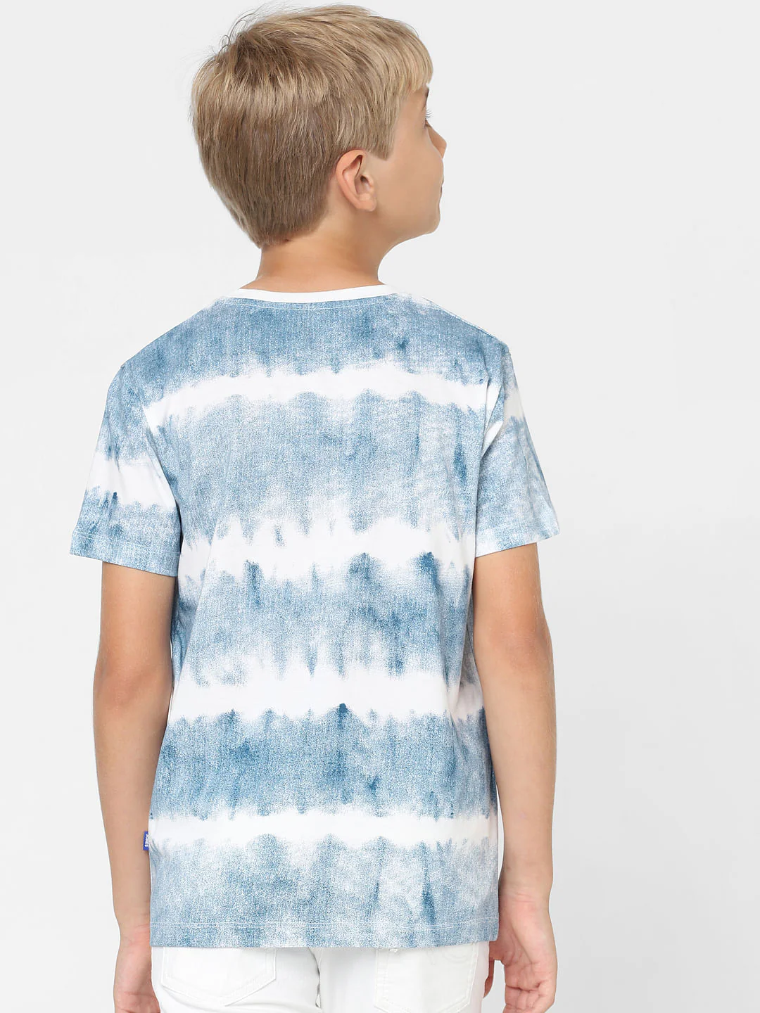 Boys Blue Graphic Print T-shirt - Image 4