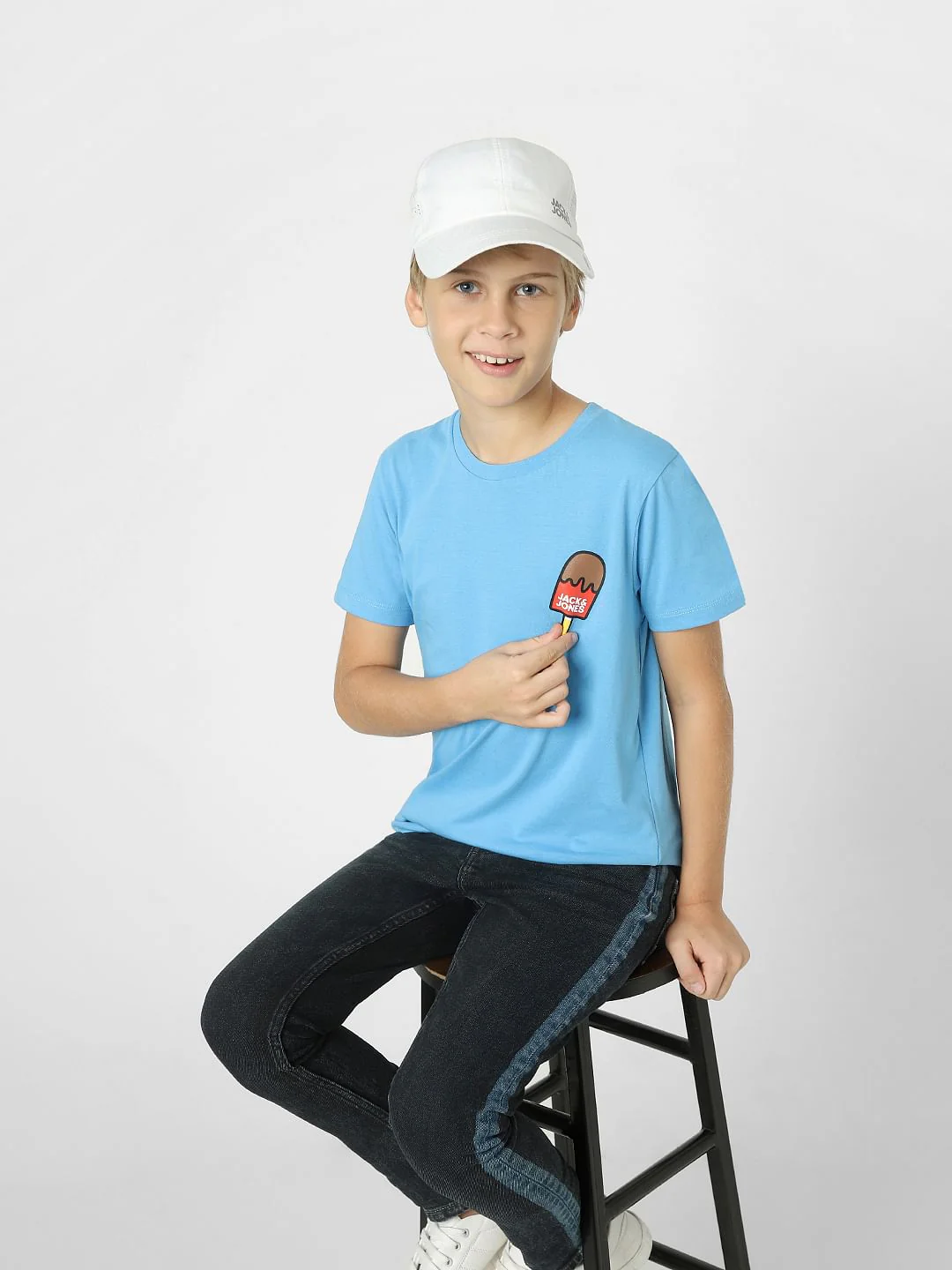 Boys Blue Crew Neck T-shirt