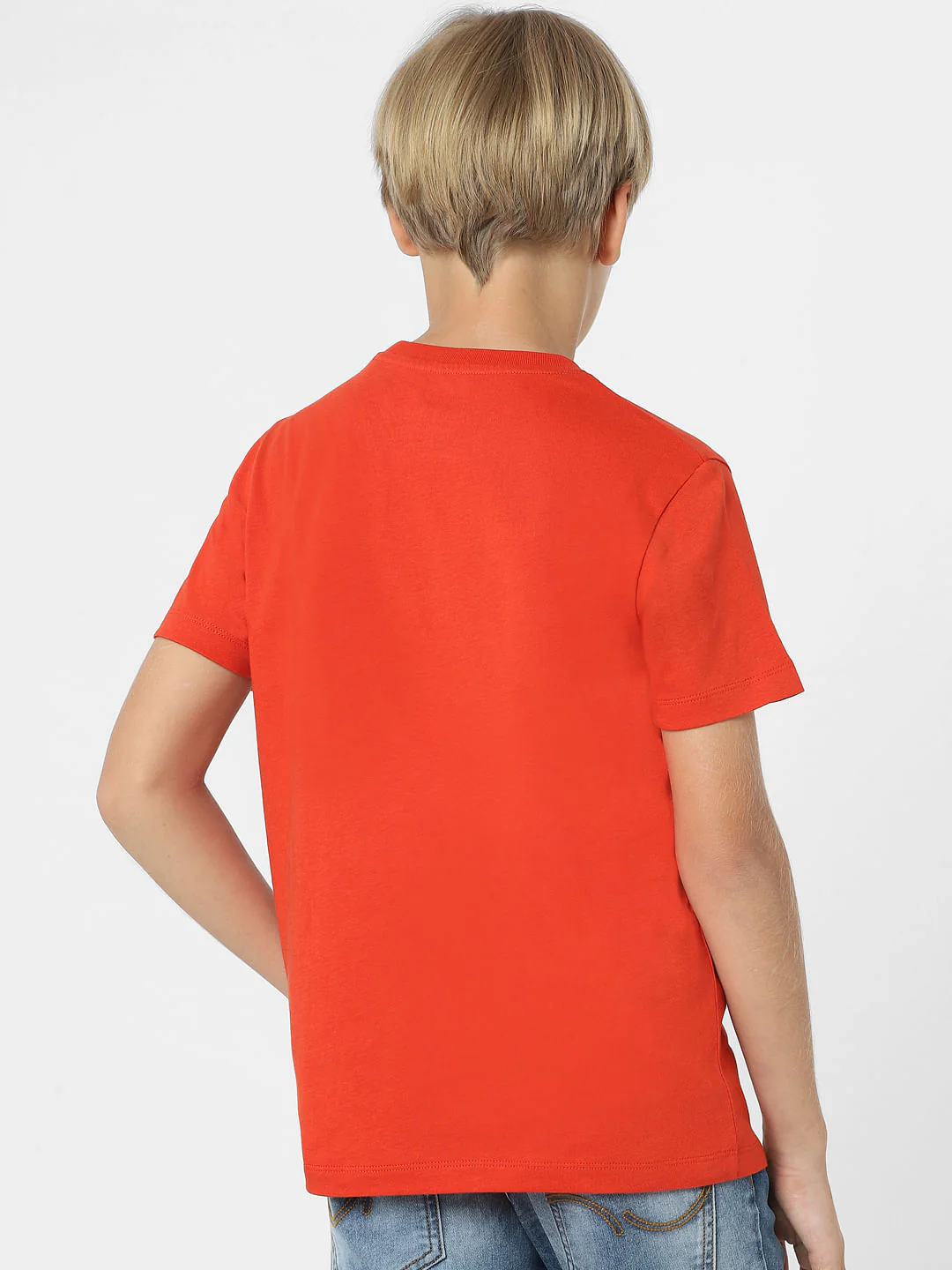 BOYS Red Sequin Detail Printed T-shirt - Image 4