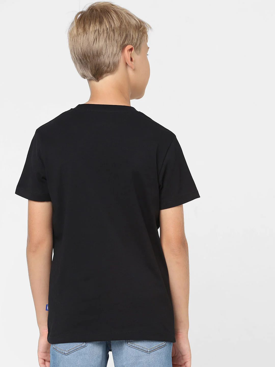Boys Black Graphic Print T-shirt - Image 4