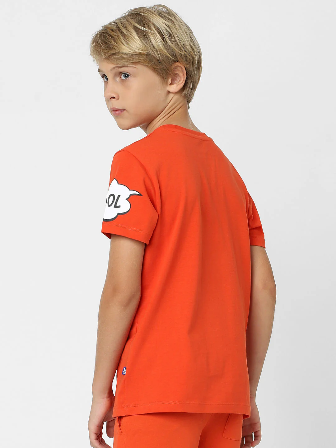 Boys Red Crew Neck T-shirt - Image 4