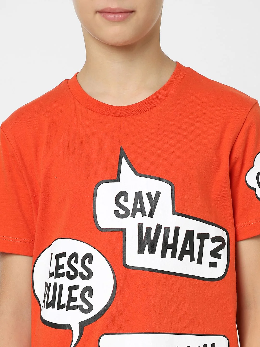Boys Red Crew Neck T-shirt - Image 5