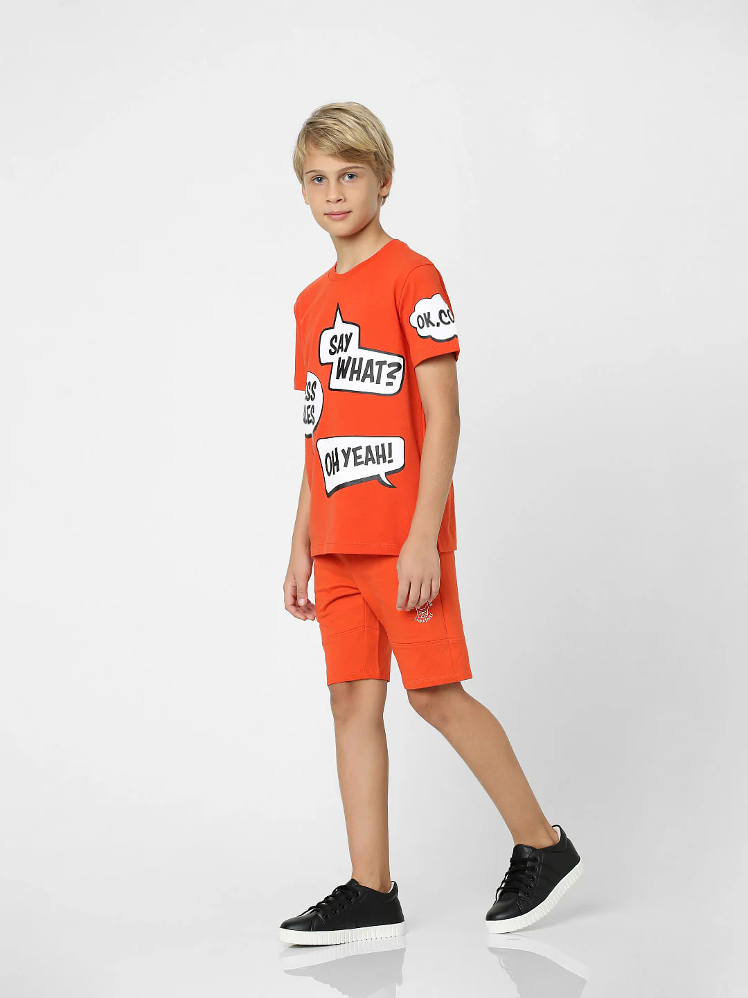 Boys Red Crew Neck T-shirt - Image 6