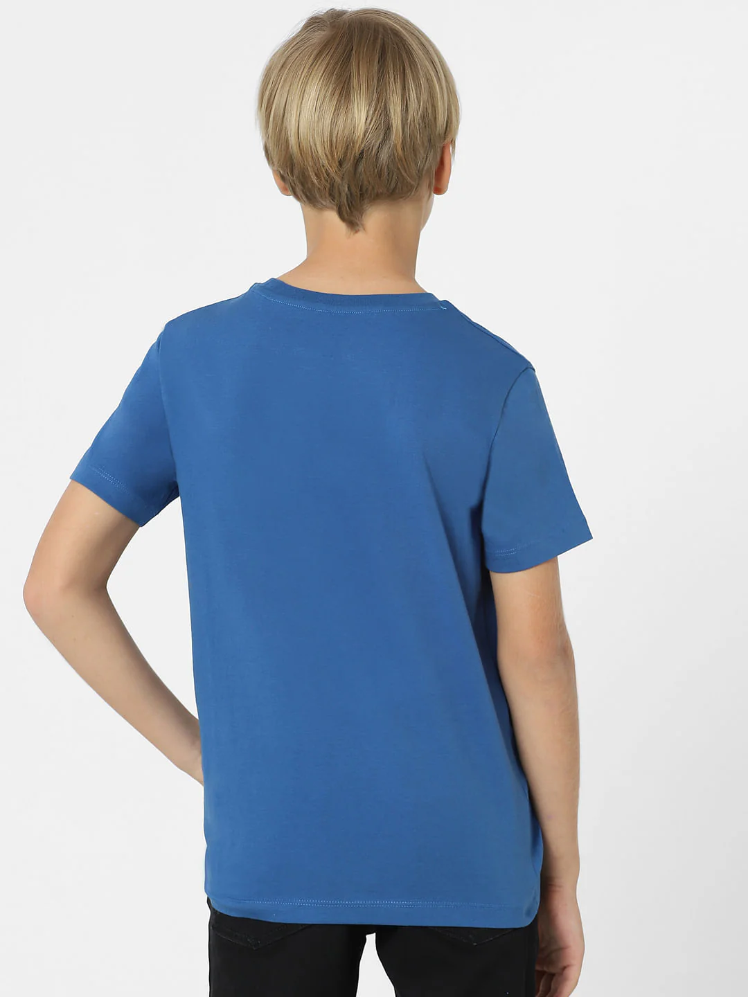 BOYS Blue Graphic Print T-shirt - Image 4
