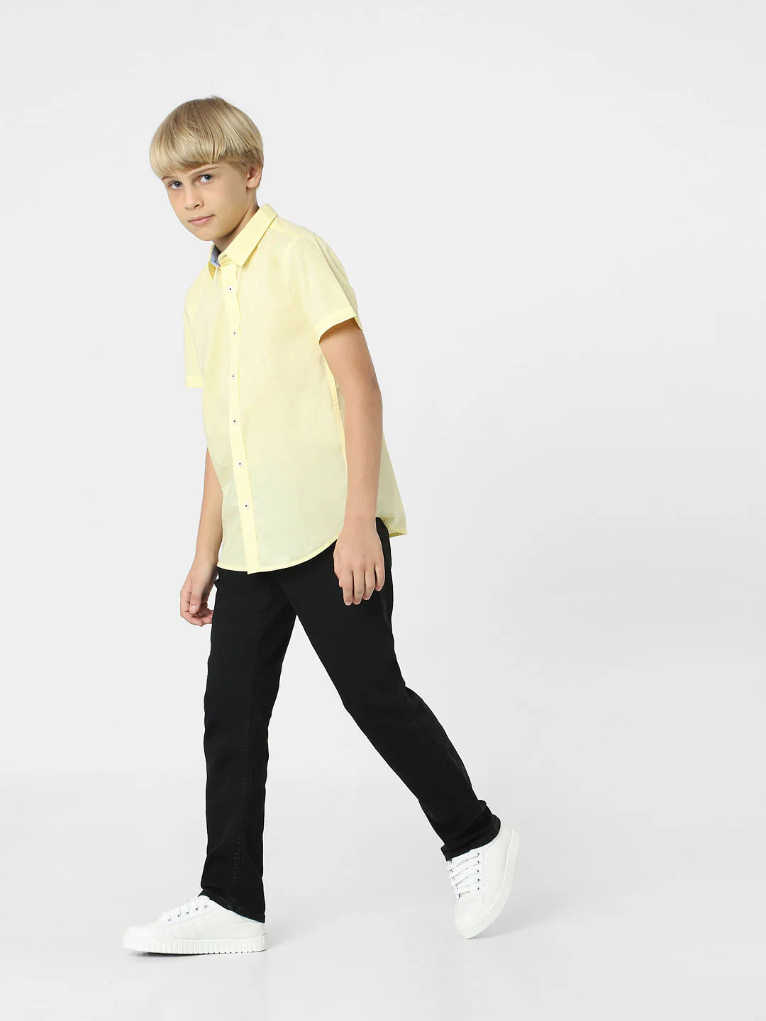 BOYS Yellow Short Sleeves Shirt - Image 6