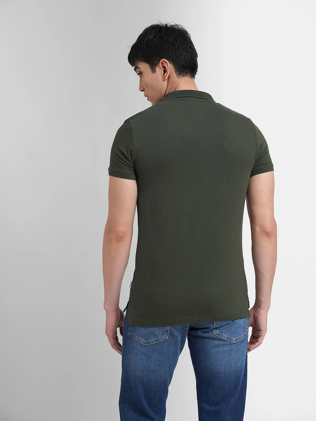 Olive Green Polo T-shirt - Image 4