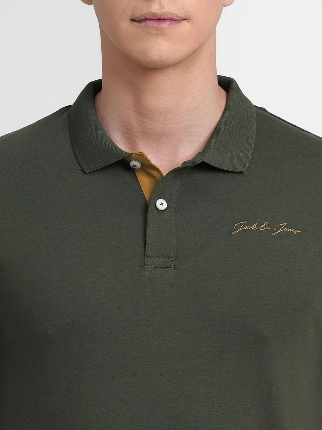Olive Green Polo T-shirt - Image 5