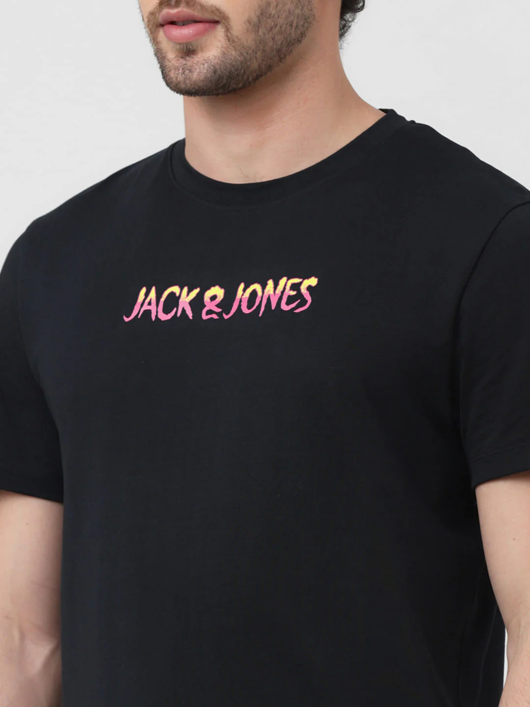 X Sunburn Black Techno Print Crew Neck T-shirt - Image 5