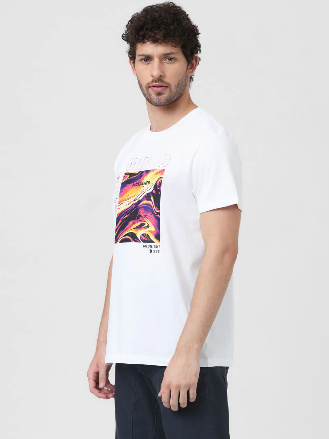 X Sunburn White Music Fest Printed T-shirt - Image 3