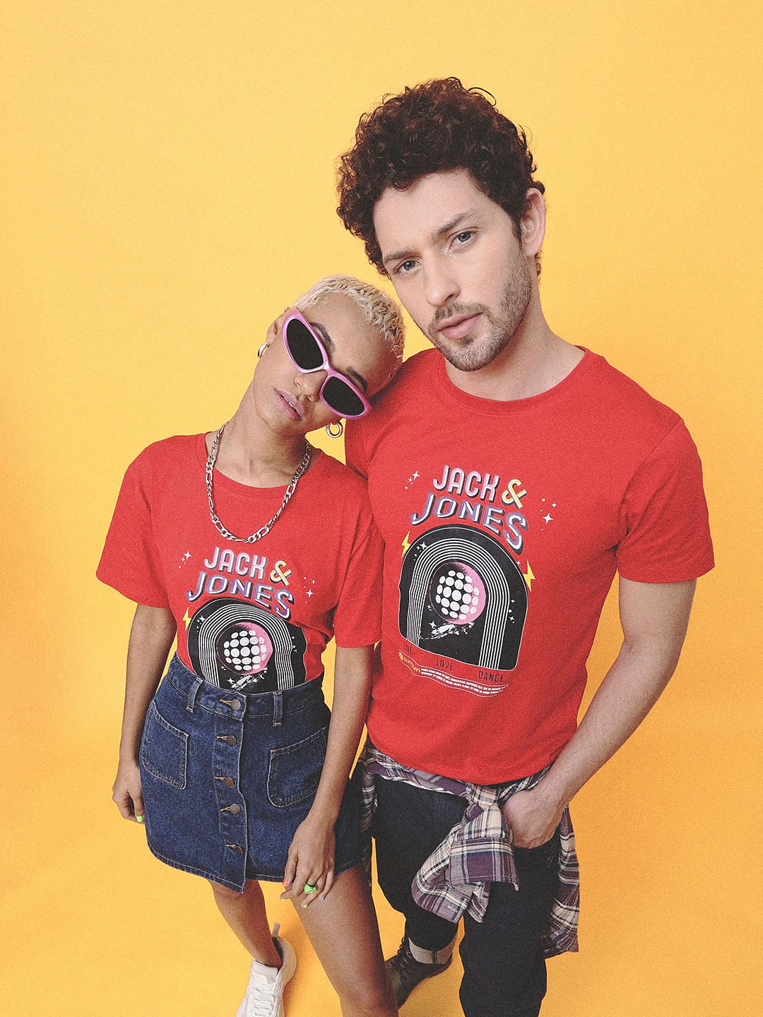 X Sunburn Red Crew Neck T-shirt