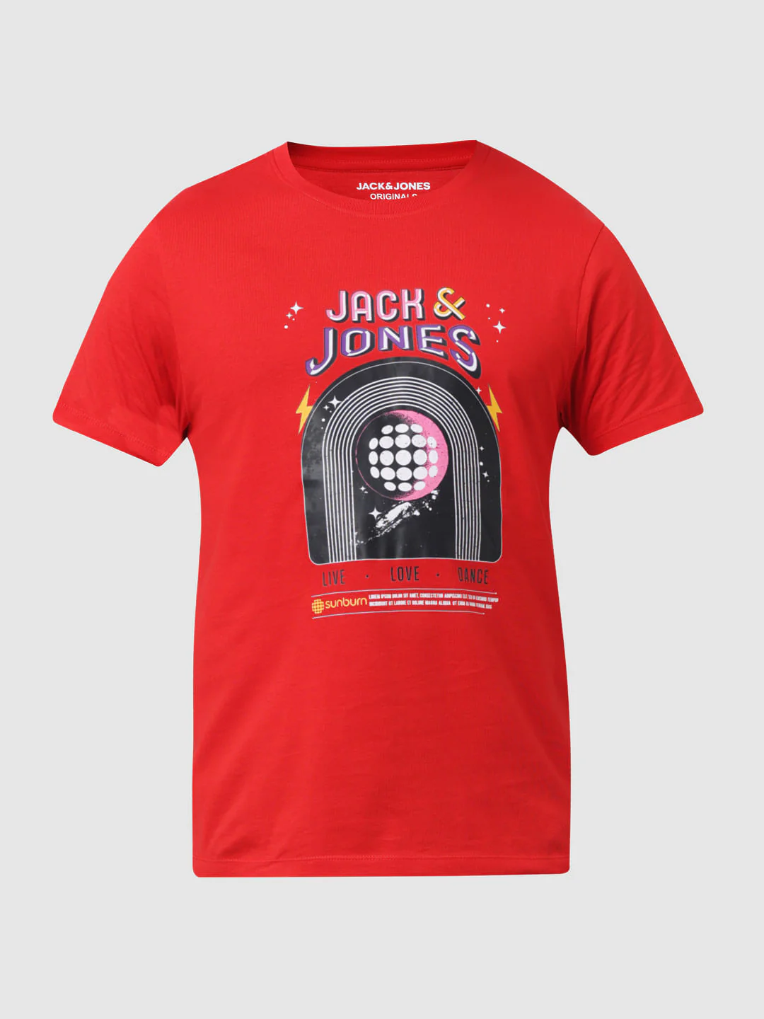 X Sunburn Red Crew Neck T-shirt - Image 7