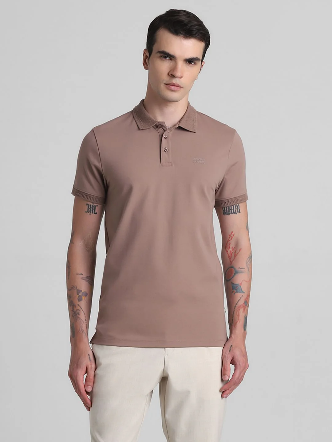 Brown Polo T-shirt - Image 2