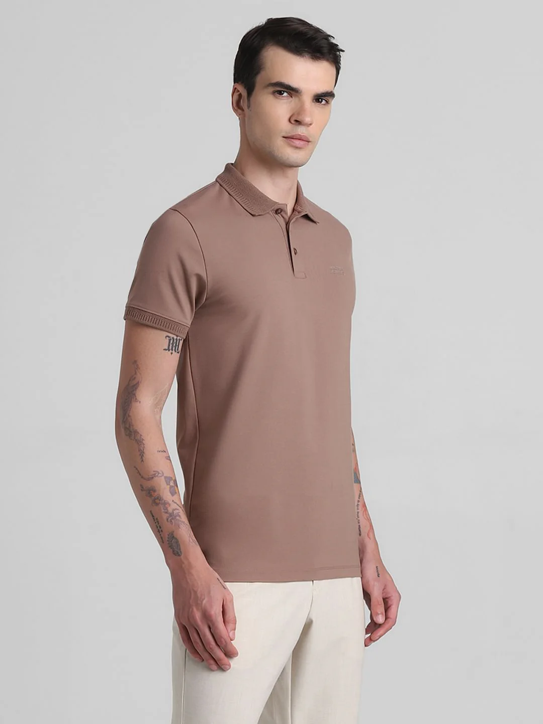 Brown Polo T-shirt - Image 3