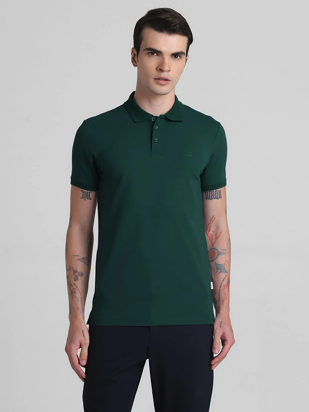 Dark Green Polo T-shirt - Image 2