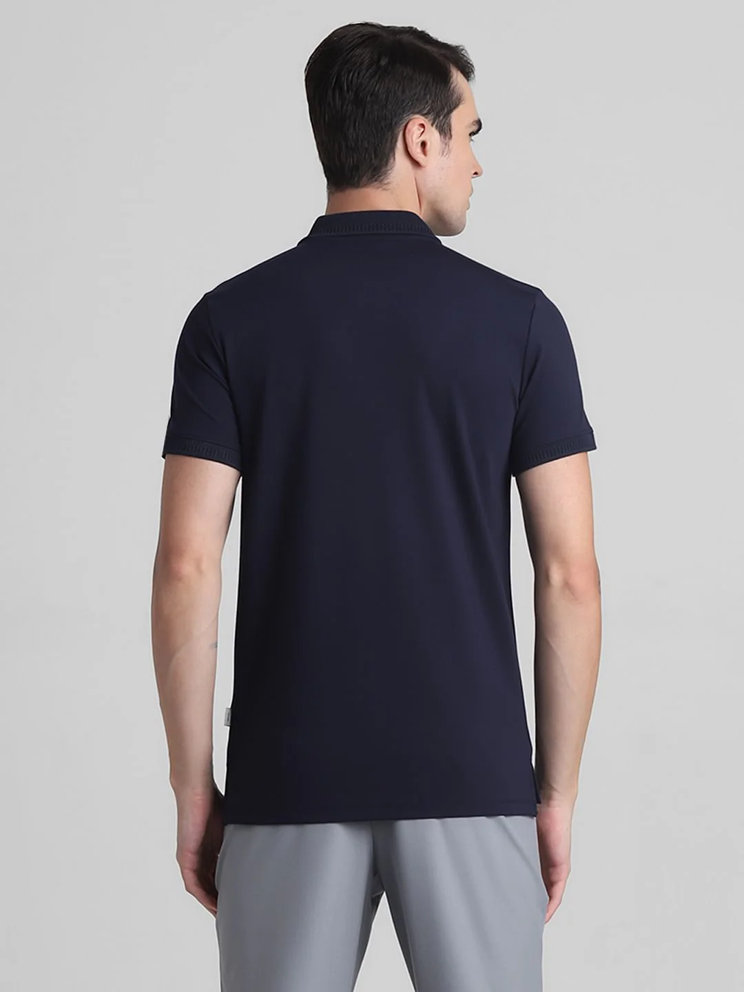 Dark Blue Polo T-shirt - Image 4