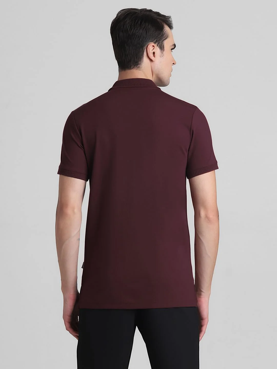 Dark Red Polo T-shirt - Image 4