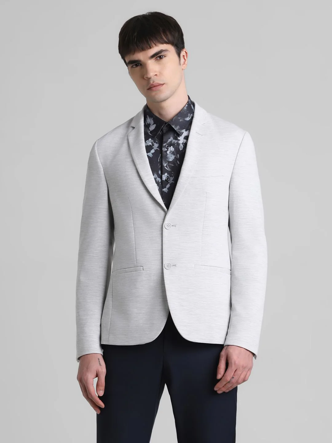 Light Grey Double Button Blazer - Image 2