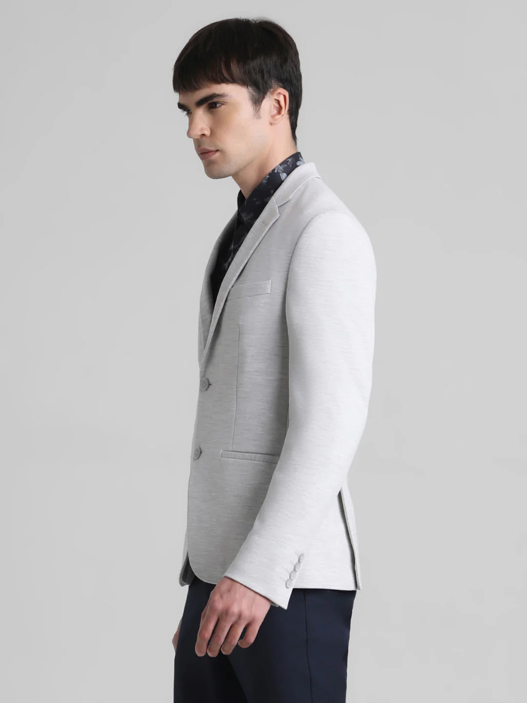 Light Grey Double Button Blazer - Image 3