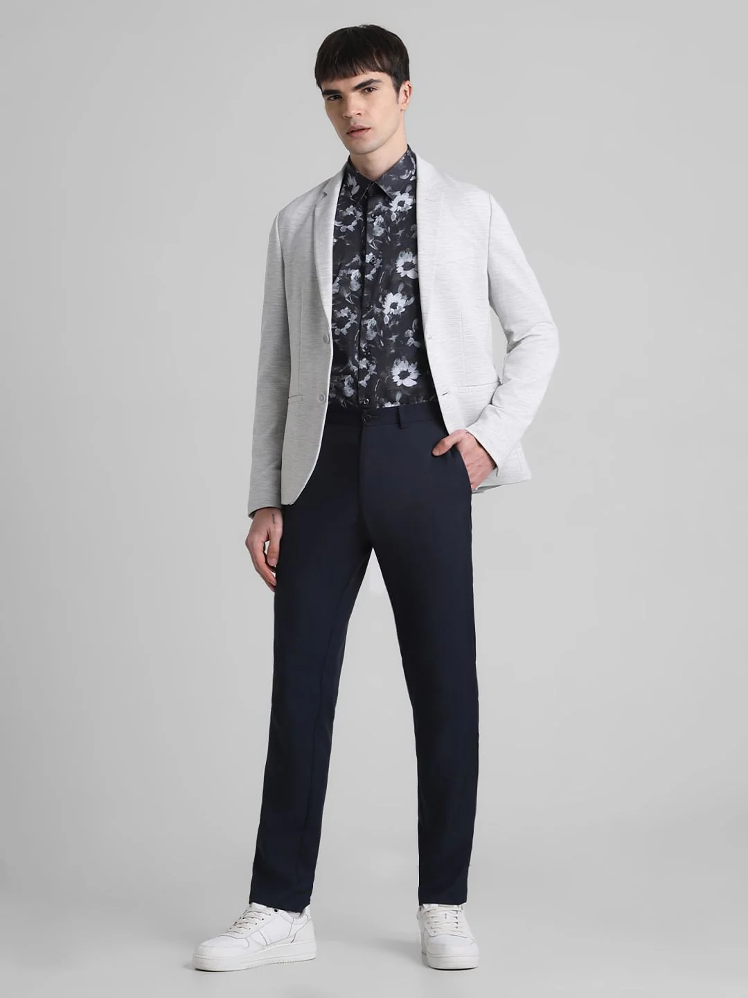 Light Grey Double Button Blazer - Image 6