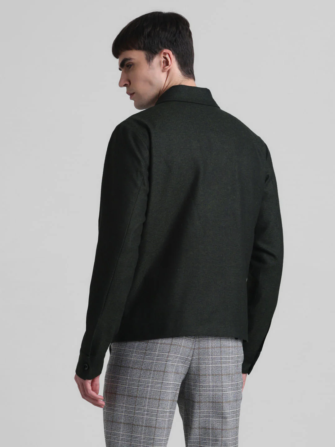 Dark Green Slim Fit Blazer - Image 4