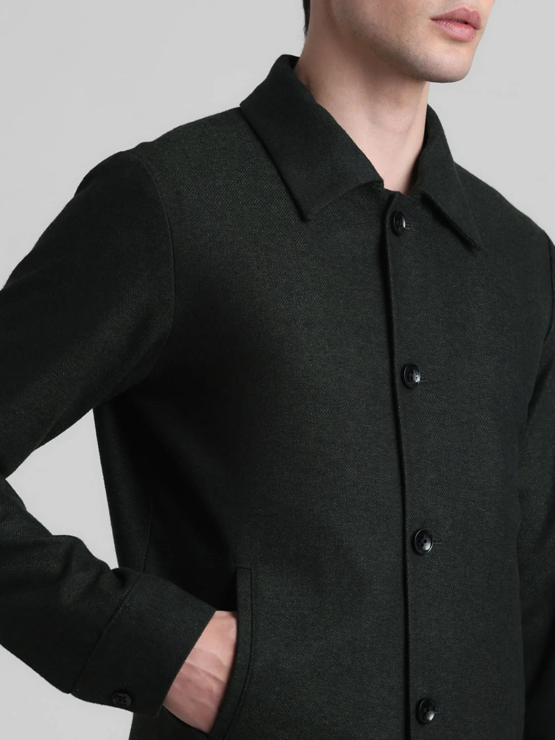 Dark Green Slim Fit Blazer - Image 5