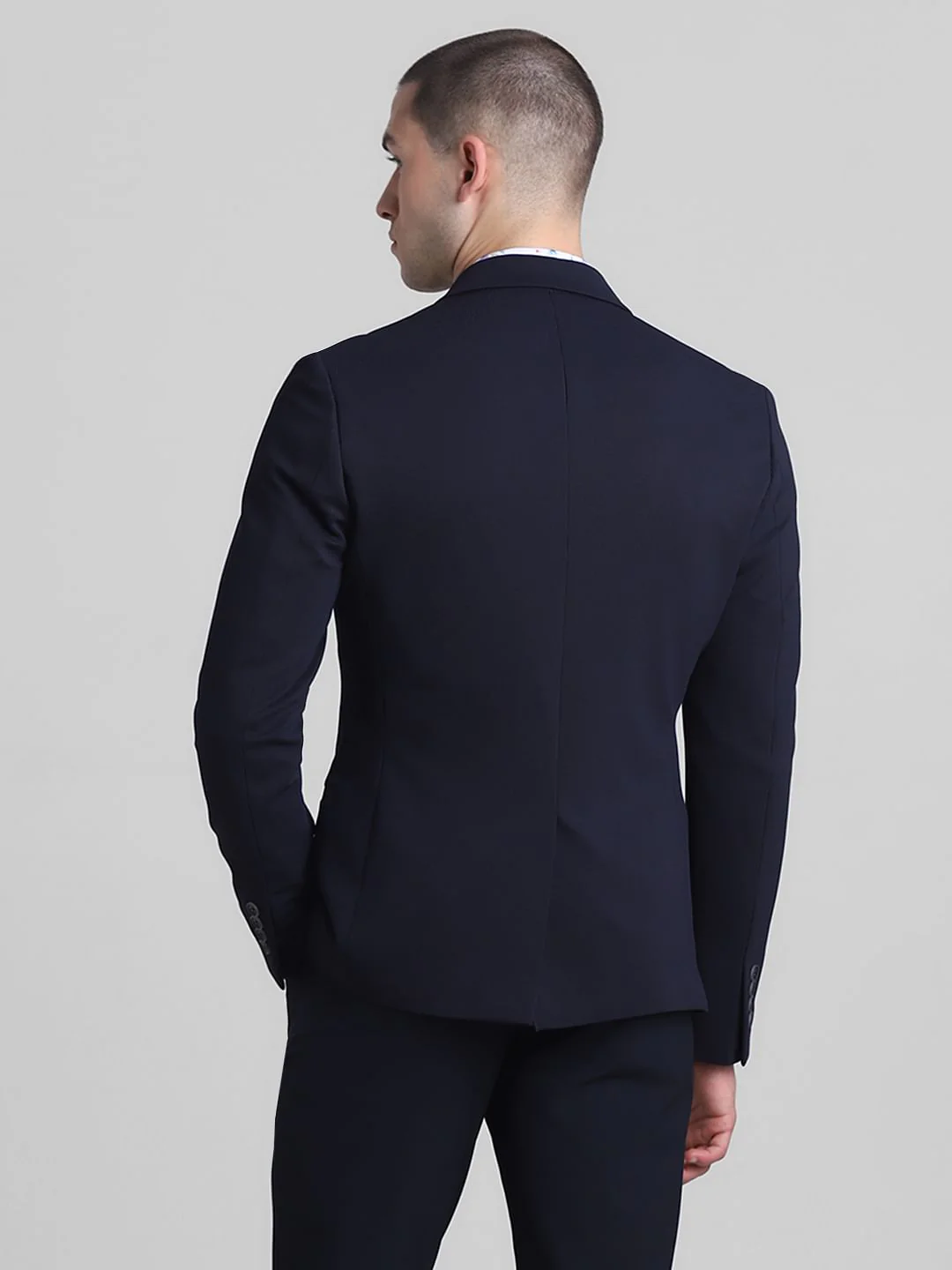 Navy Blue Double Button Blazer - Image 4